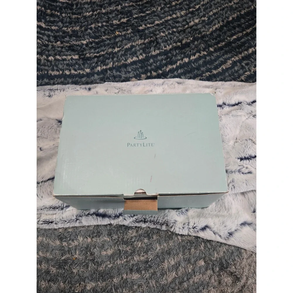 PartyLite Christmas Santa Couple Tealight Holder Ceramic Red Gold‎ Holiday - Picture 7 of 7